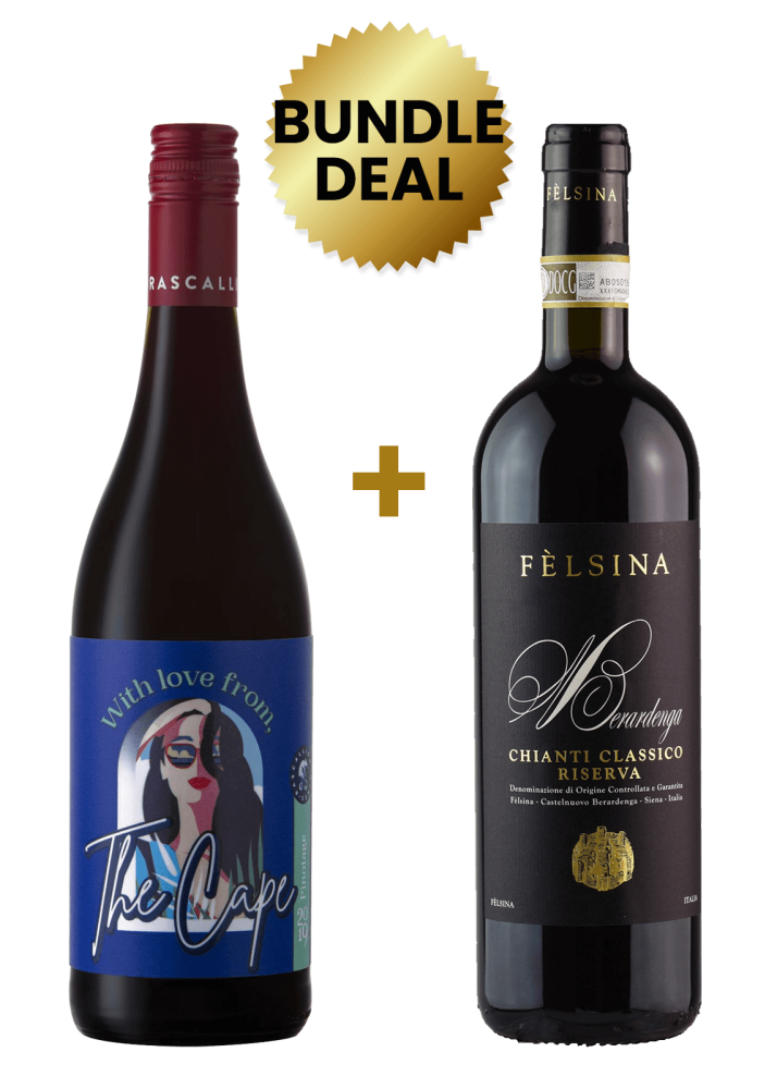 1 Btl With Love From The Cape Pinotage 75Cl + 1 Btl Felsina Berardenga Chianti Classico Riserva Docg 75Cl