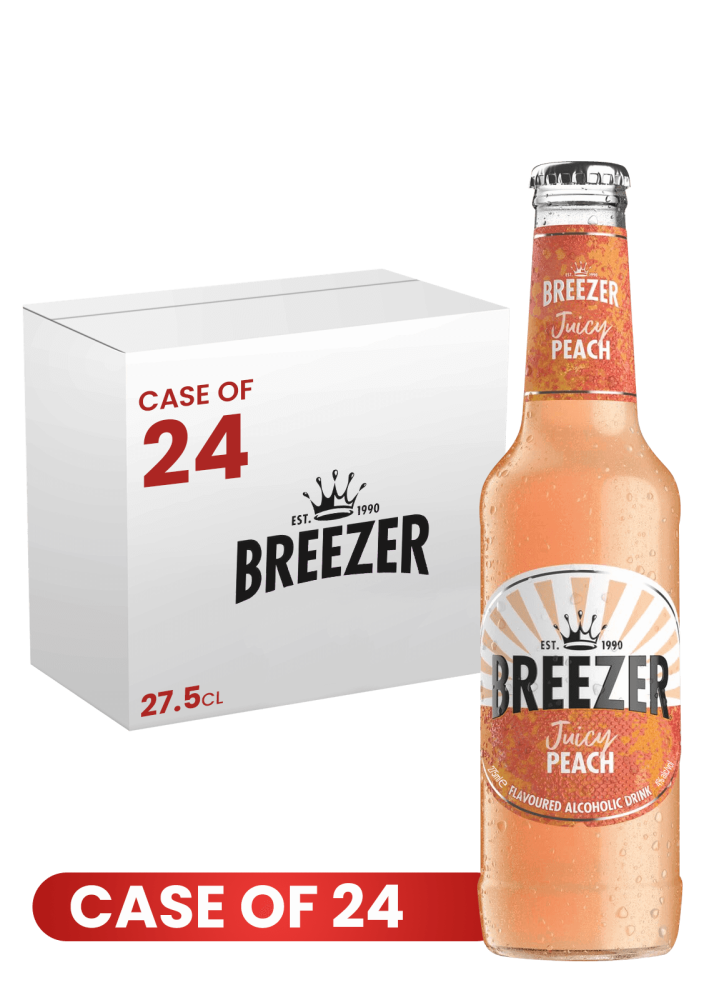 Bacardi Breezer Peach Btl 27.5 Cl X 24 Case