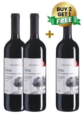 Lucien Arkas Baglari Idol Cabernet Sauvignon-Merlot 75cl (Buy 2 Get 1 Free)