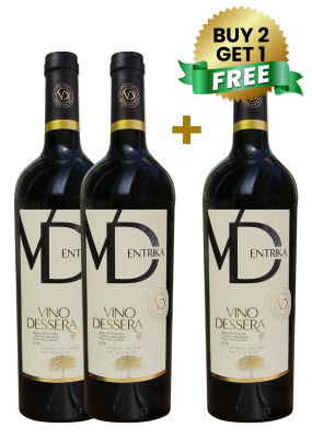 Vino Dessera Entrika Dry Red 75cl (Buy 2 Get 1 Free)