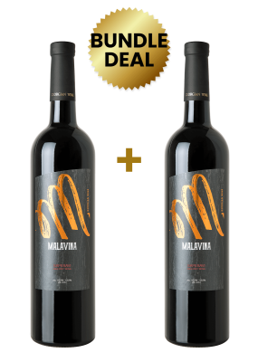 2 Btls Malavina Saperavi Dry Red 75Cl Promo