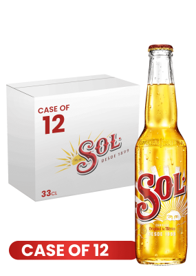 Sol Beer Btl 33 CL X 12 Case