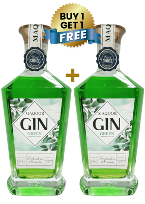 MAQOOR Gin Green 70Cl (Buy 1 Get 1 Free)
