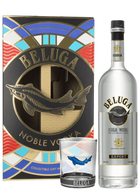 Beluga Vodka 1L (Gift Box With Glass)